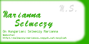 marianna selmeczy business card